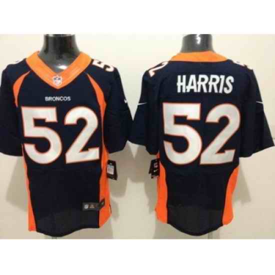 Nike Denver Broncos 52 Chris Harris Blue Elite NFL Jersey